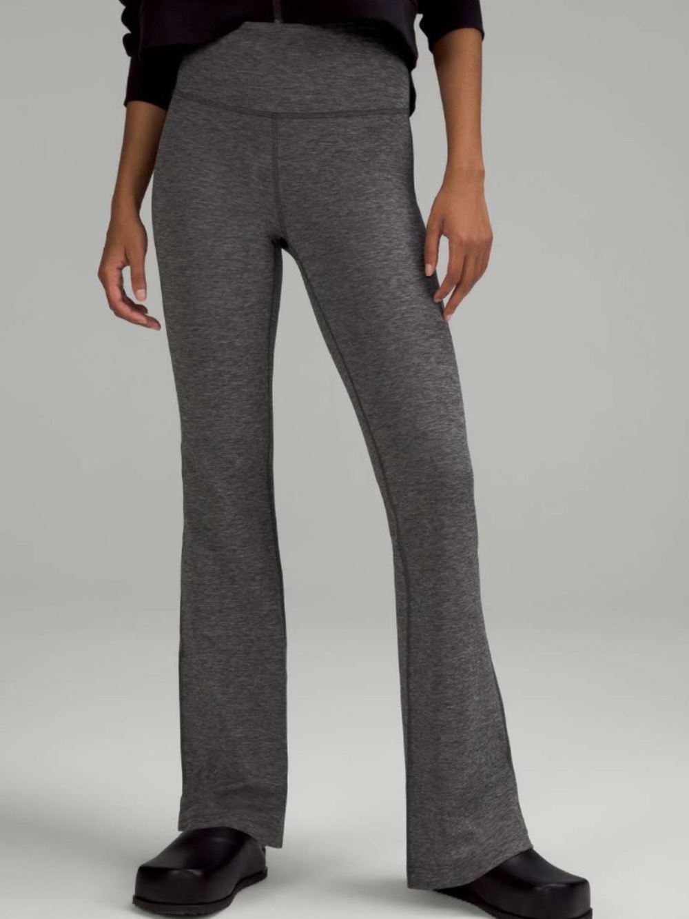 Lululemon Groove Super-High-Rise Flared Pant Nulu Heathered Grey